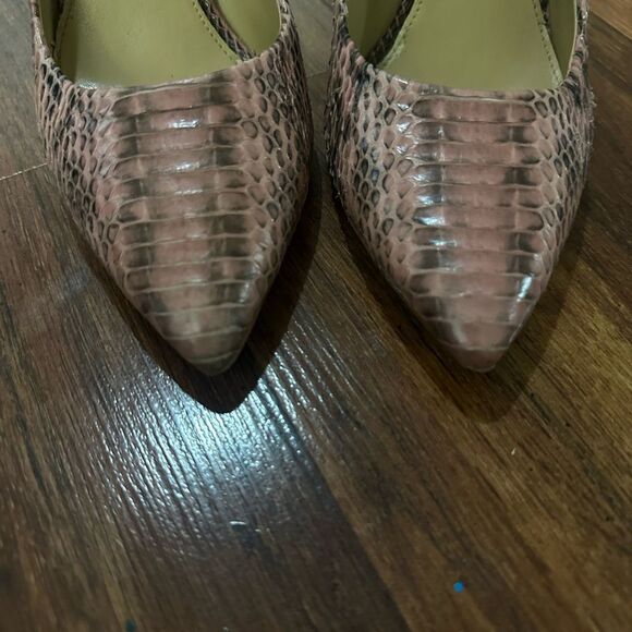 MICHAEL KORS Elegant Pink Snakeskin Stilettos SIZE 7.5 - Picture 6 of 9